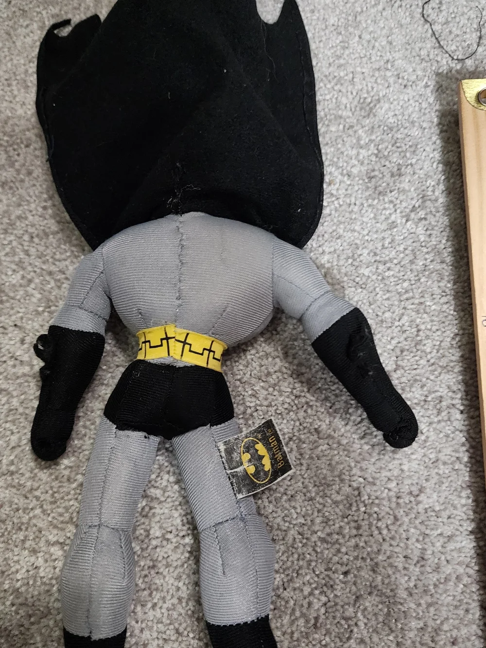 Batman Plush Figure - Gray, Black & Yellow Accents